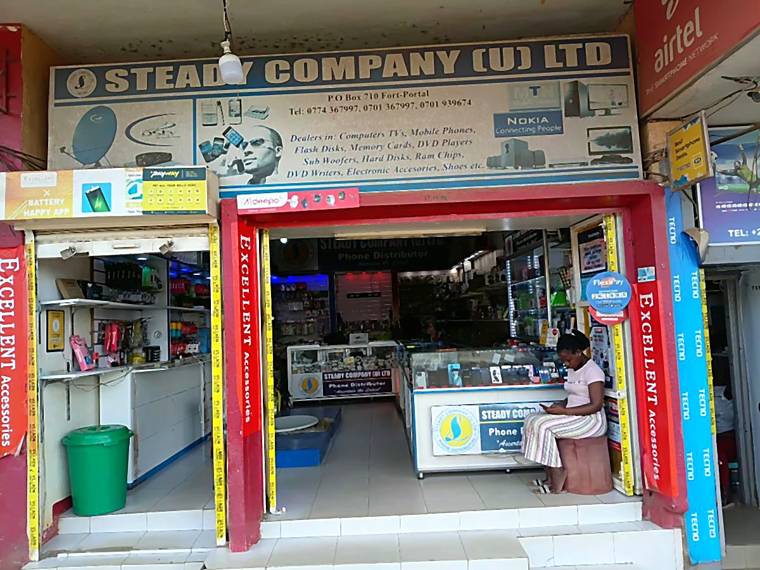Steady Company (U) Ltd store — phones, TVs and electronics, Fort Portal
